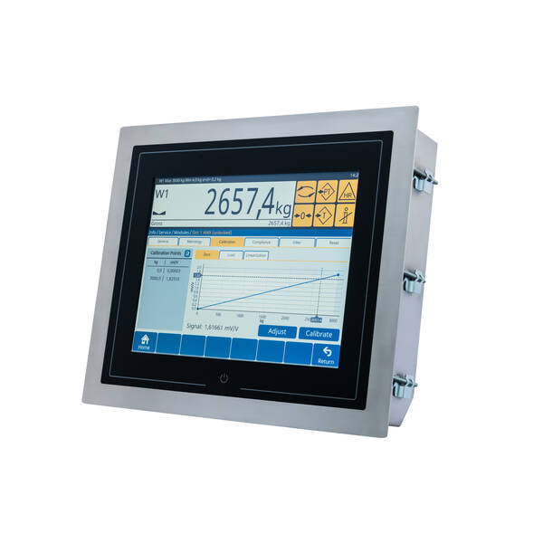 Weighing indicators with touchscreen