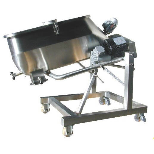 MJ-C Mixer Series: Light Duty Lightweight batch mixers for powders and granules with light bulk density and good to average flow behavior. The addition of liquidsis also possible.