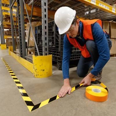 Floor marking guide book - Organise your workplace. Effective floor marking, colour codes, etc.