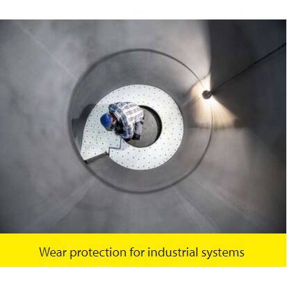 Wear protection for industrial plants