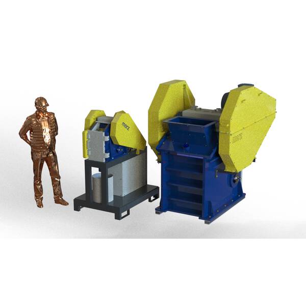 Size comparison jaw crusher