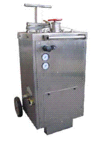 Handy Blastmachine Exastrip technology for safe cleaning