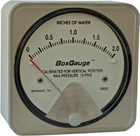 New Differential Pressure BoxGauge; For HVAC, paint booths, dust collectors etc.