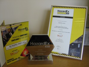 Newson Gale wins HazardEx 2012 Product Innovation Award Patented mobile static earthing system - Earth-Rite MGV