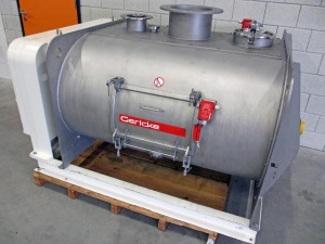 Gericke GMS 1200 paddle mixer for sale at Surplus Select Dual shaft stainless steel batch mixer
