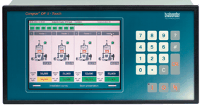 The Brabender Touch Screen Operating Panel Congrav® OP 5 Interactive, process-near human-machine interface for gravimetric feeders