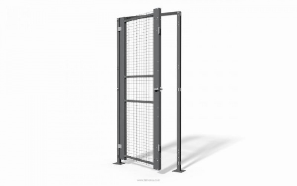 Stronger doors for a more flexible machine guard Securyfence simplifies exchanging mesh panels and doors