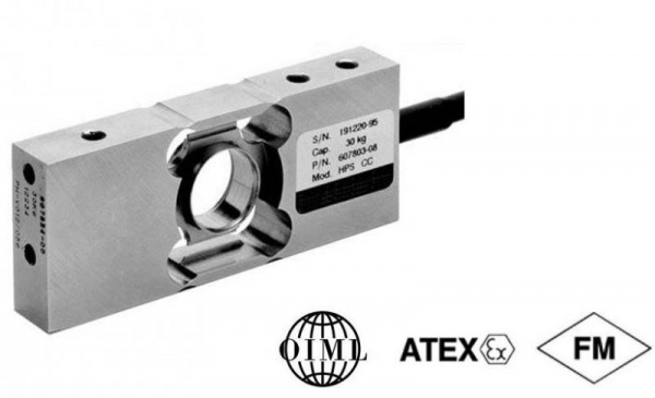 Type HPS, a hermitically sealed single point load cell. New, for low capacities.