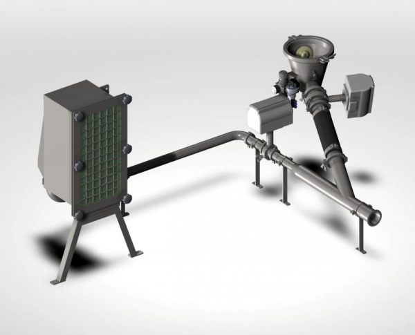 New feeder device for vacuum transport 