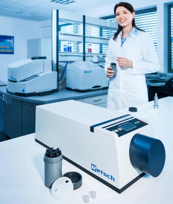 NEW: XRD-Mill McCrone from RETSCH Rapid Particle Size Reduction for X-Ray Diffraction