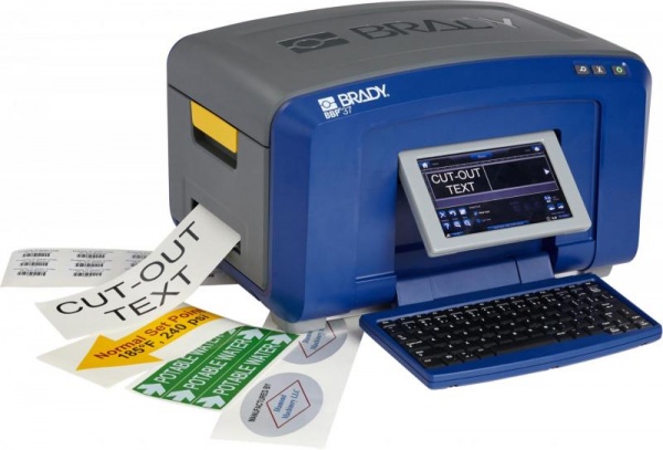 BBP37 Colour and Cut Sign & Label Printer Colour Your Way to an Improved Workplace