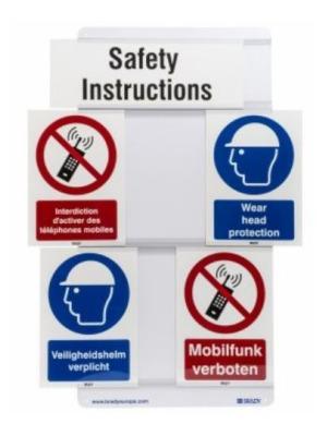 New Safety Signs Sliders enable flexible facility messaging 