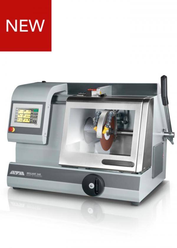 ATM Brillant 240 - Semi-automatic Wet Abrasive Cut-off Machi Combines the benefits & speed of a manual cut-off machine with an automatic cutter