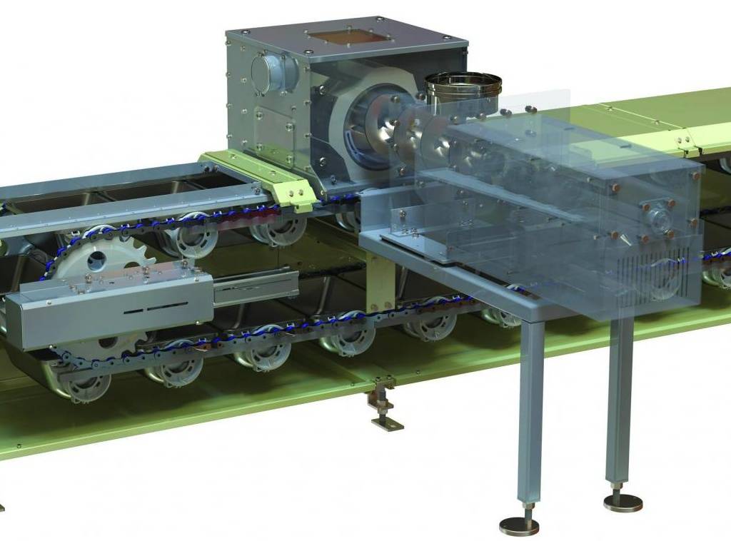 Pendulum Bucket Elevator Simatek Drum Feeder with Forced Feeding System