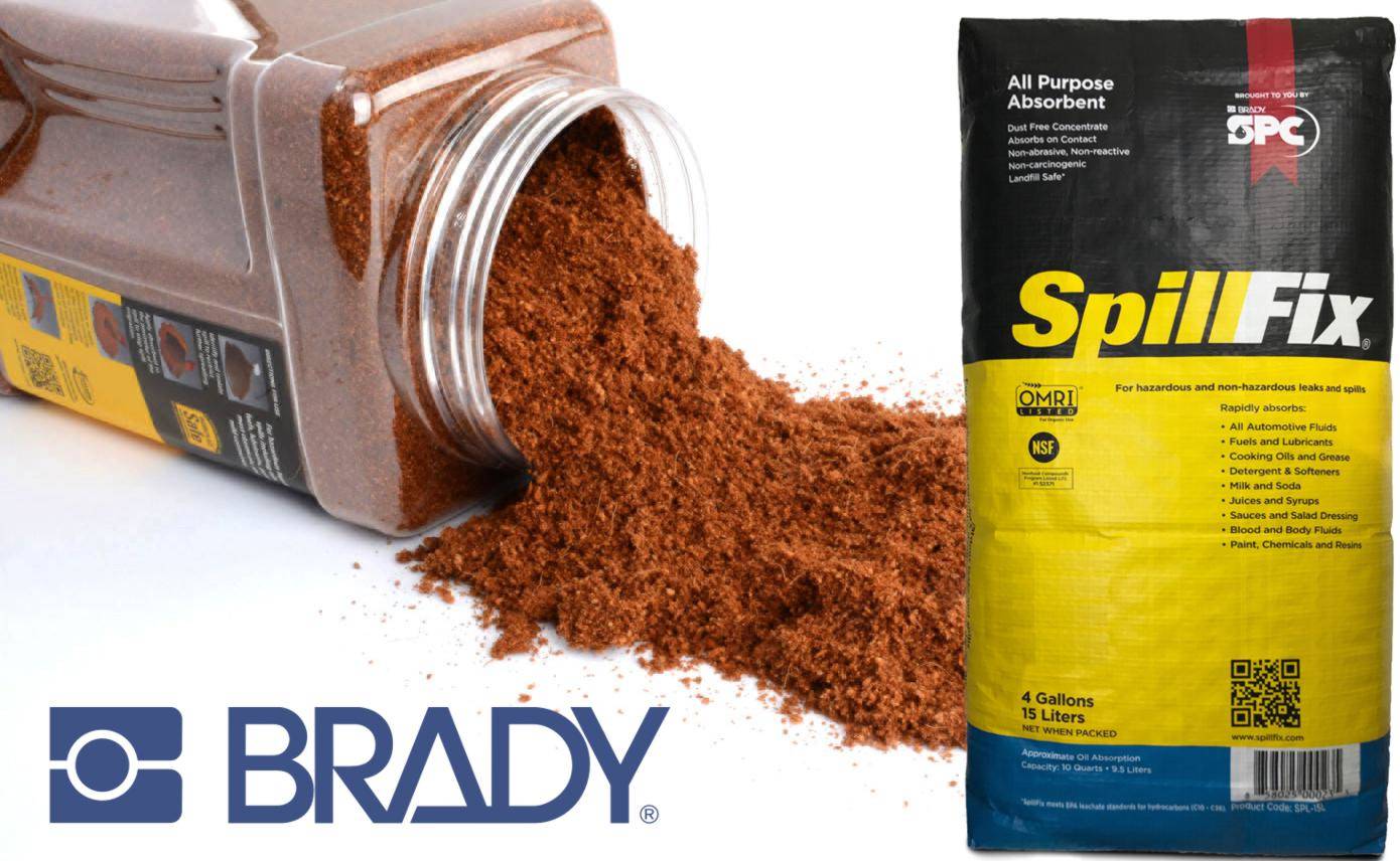 Quickly absorb spills on uneven or porous surfaces 