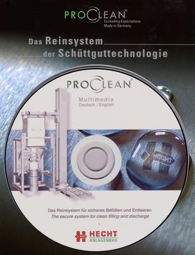 ProClean®  the clean system developed for bulk solids Multimedia CD-Rom  HECHT-Anlagenbau