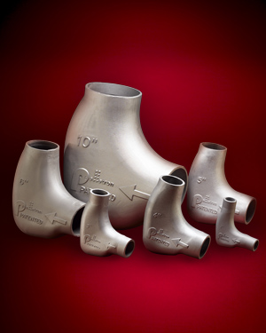 New pipe elbow for pneumatic conveying lines Elimination of angel hair (streamers) and elbow wear