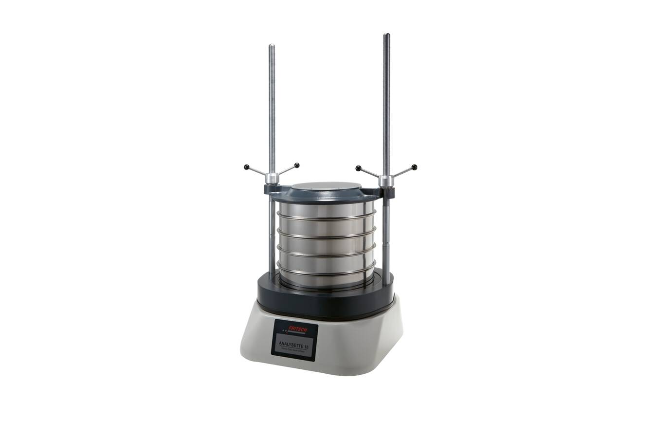 Effective sieving of large quantities The robust Heavy Duty Analytical Sieve Shaker from FRITSCH 