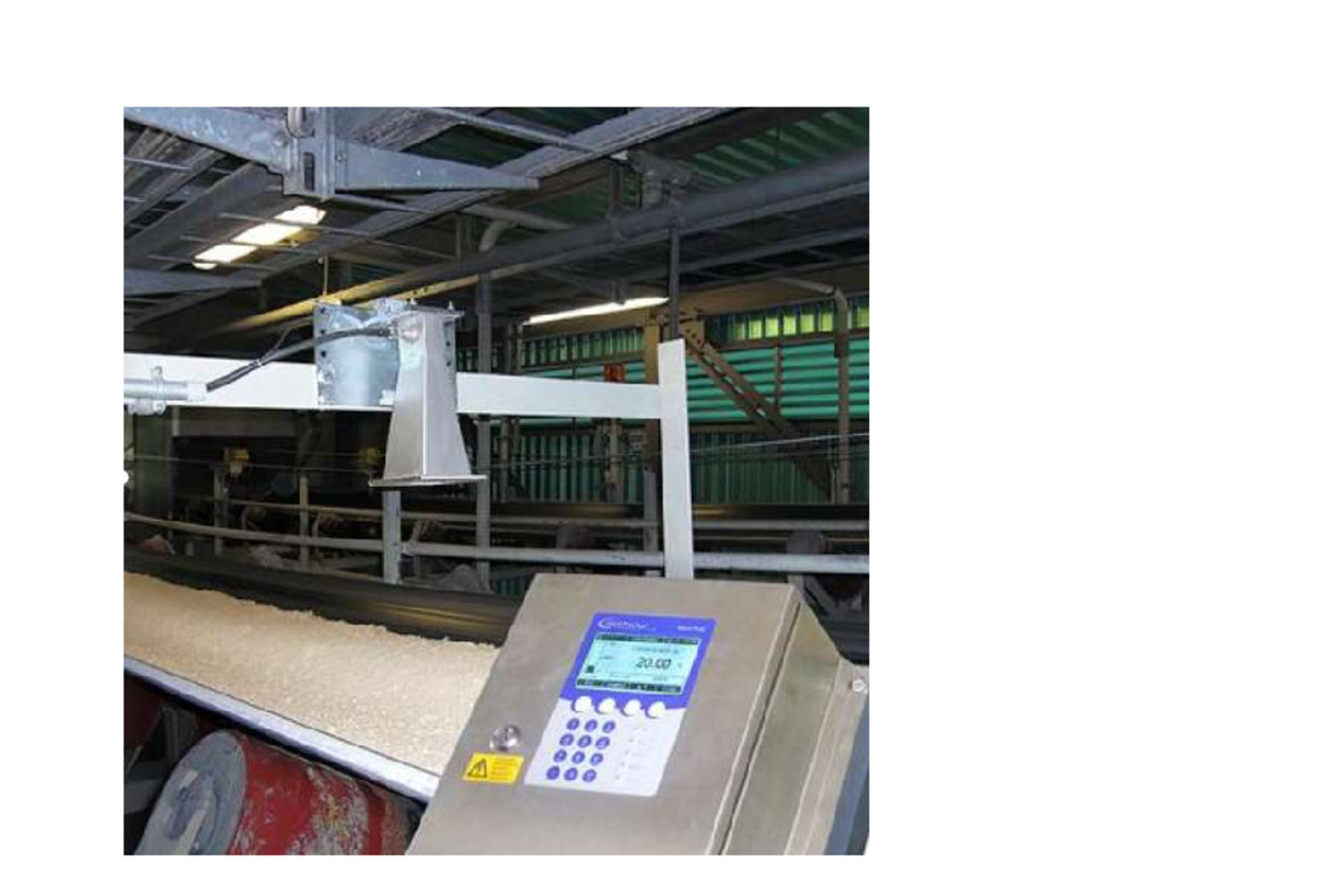 Moisture measurement  of gypsum Continuous moisture measurement of gypsum from quarries allows product distribution 
in the storage silo to be optimized according to moisture content.