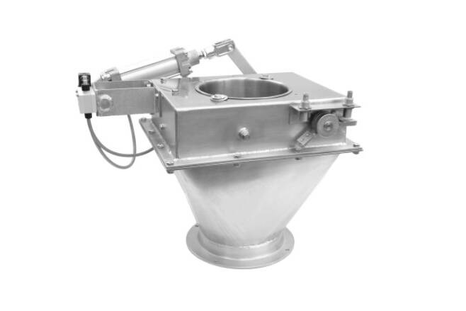 Flap shutter from Singold: Lightning fast, enduring, low maintenance Singold introduces a flap shutter, a further development of the pendulum flap. It can be used for the complete unloading of containers and bulk material of all kinds.