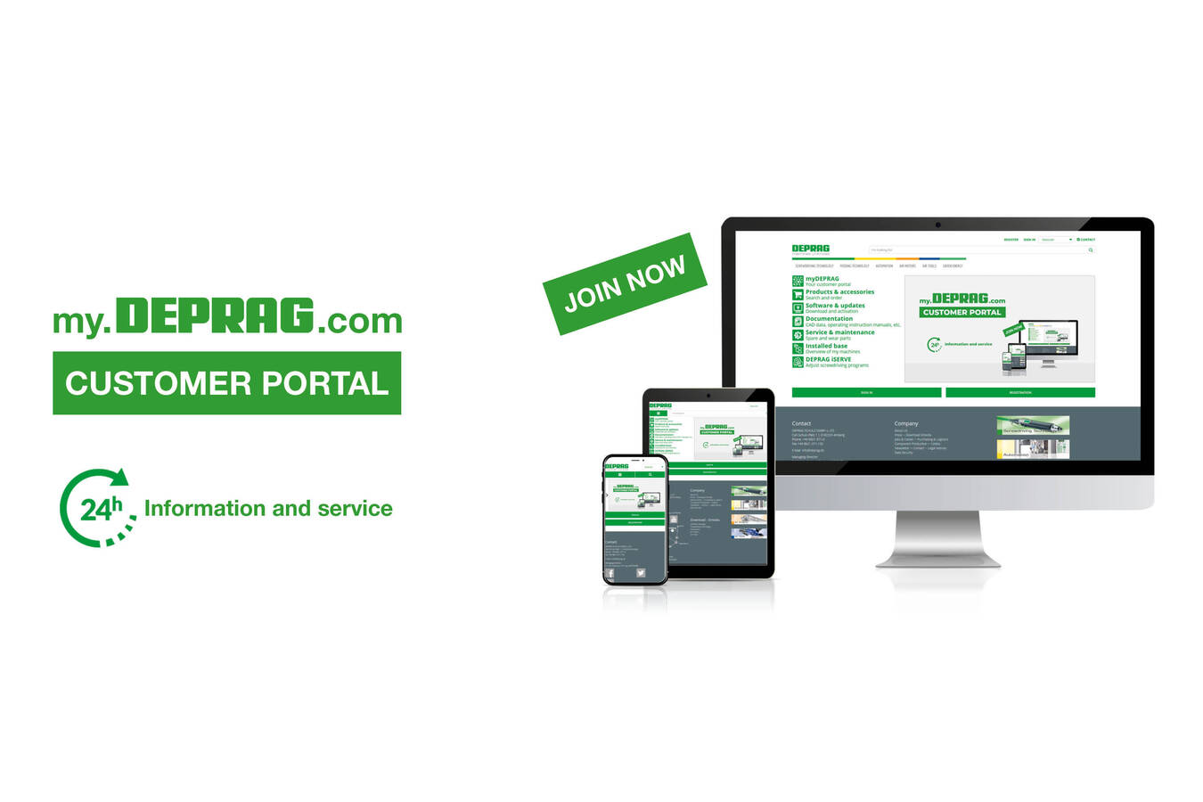 myDEPRAG customer portal: Specialist expands their services  With their digital customer portal myDEPRAG, the industrial company DEPRAG is now able to provide for the B2B sector, that which is already customary for the B2C sector: the optimal customer experience. 
