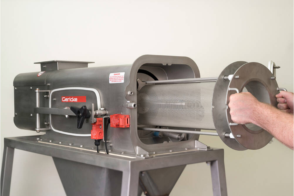 Gericke Centrifugal Sifter The new Gericke Sifter has been designed for complete ease of use and is packed with features to allow easy access for internal inspection without the use of any tools. 