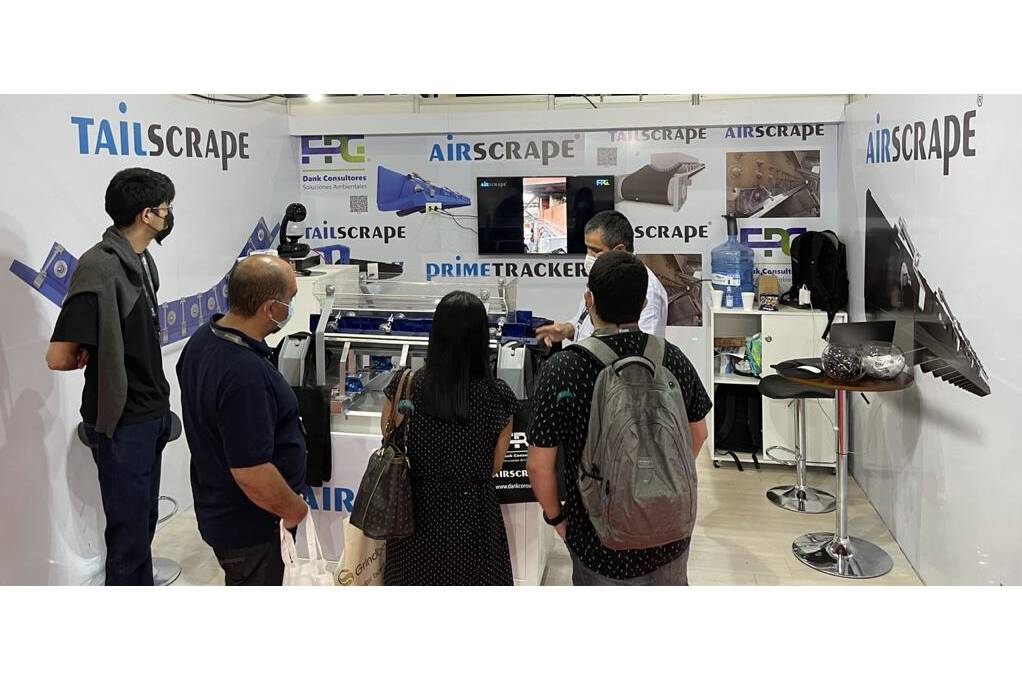 The AirScrape at the mining fair in Chile The Chilean partner of ScrapeTec will present the AirScrape, the unique contactless side seal, at the 