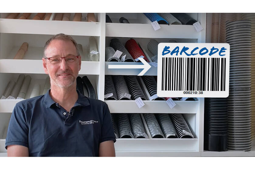  Masterflex: Capture all info with a beep Save time and money when entering orders with the customer-specific barcode that Masterflex now prints on its delivery bills.
