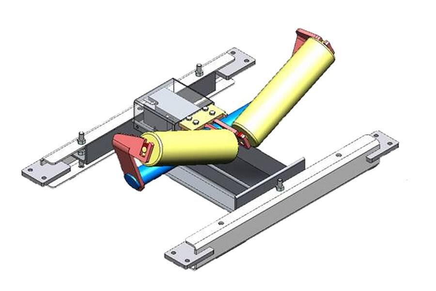 Jesma single roller belt scale VIB-EES - inclined rollers