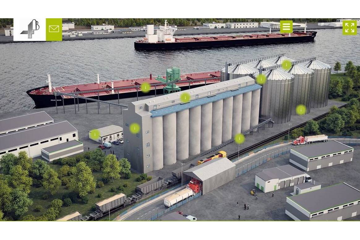 4B Launches New Interactive Website Feature  New and exclusive CGI (computer-generated imagery) product applications for bulk handling plant allows users to zoom into a material handling plant