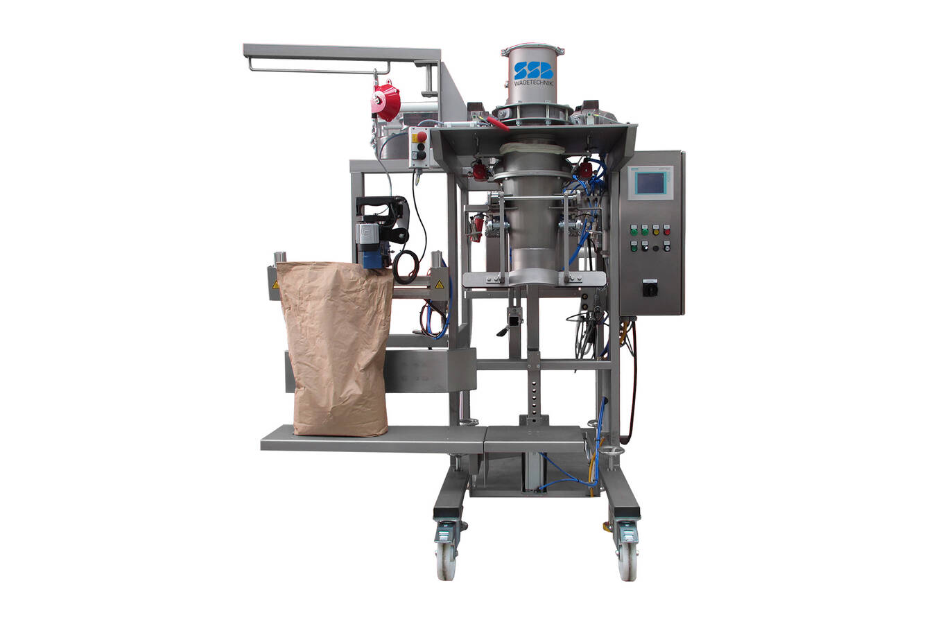 The Multifill BE-25 gross bagging scale; the universal talent The Multifill BE-25 gross bagging scale is a modular system for different packaging materials and different products.