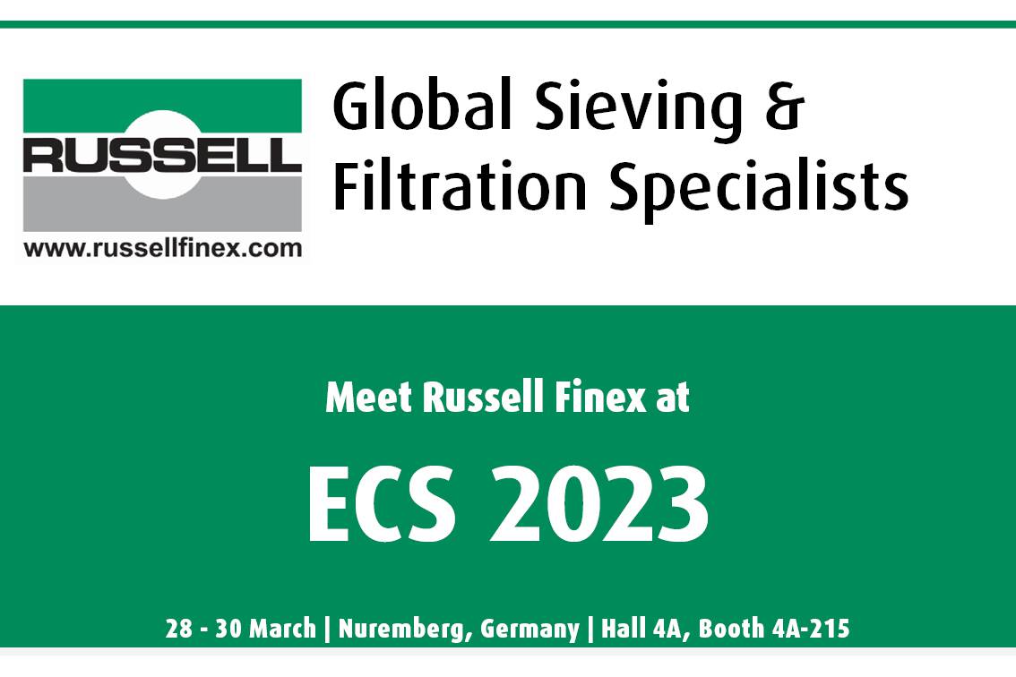 Meet Russell Finex at European Coatings Show 2023 Explore our range of sieving and filtration solutions for the coatings and paint industry at ECS 2023
