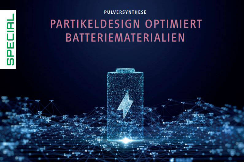 Pulversynthese - Partikeldesign optimiert Batteriematerialien 