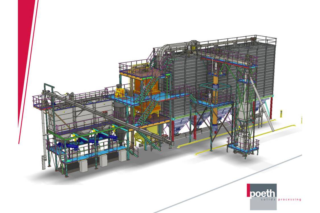 Poeth turn-key project for VTTI Bio-Energy  VTTI Bio-Energy produces 23 million cubic metres of biogas. Poeth supplies pellet presses, coolers, conveyors, filling systems, silos, steel construction, etc.