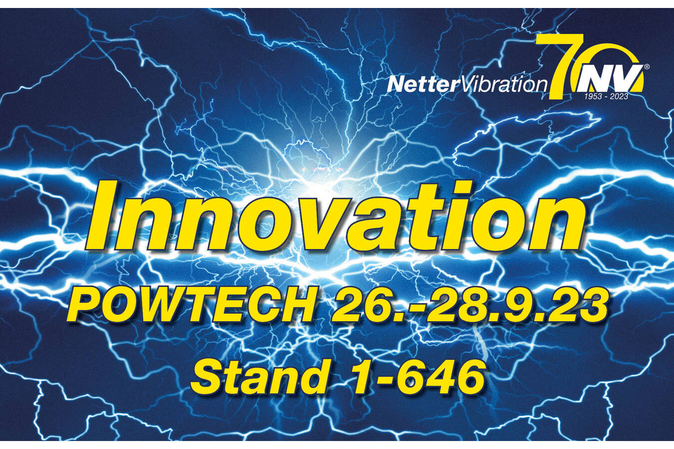 Innovation & tradition by NETTERVIBRATION at POWTECH 2023 
