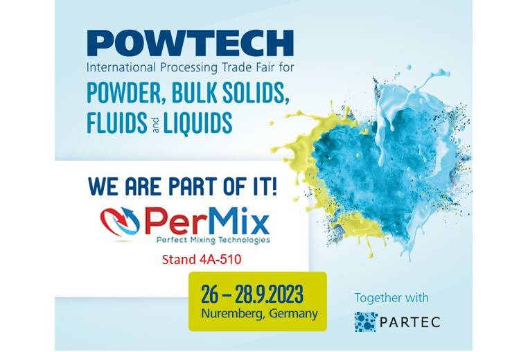 Introducing PerMix at Powtech 2023 Align your business with PerMix at Powtech 2023, where tradition and innovation merge seamlessly. Our mixing technology, technical precision and unwavering quality make us the ideal partner for your company.