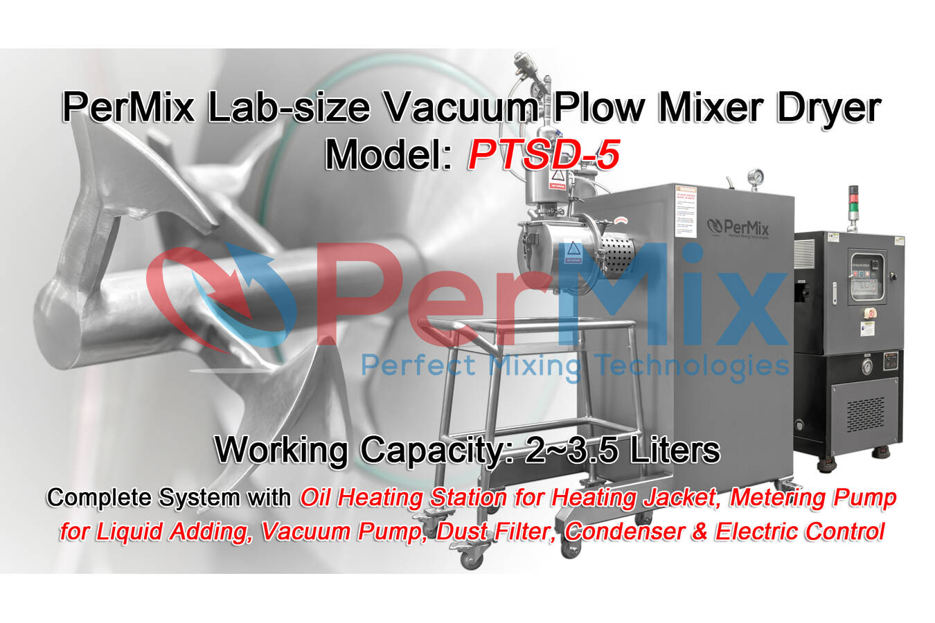 PerMix Vacuum Mixers & Dryers For R&D