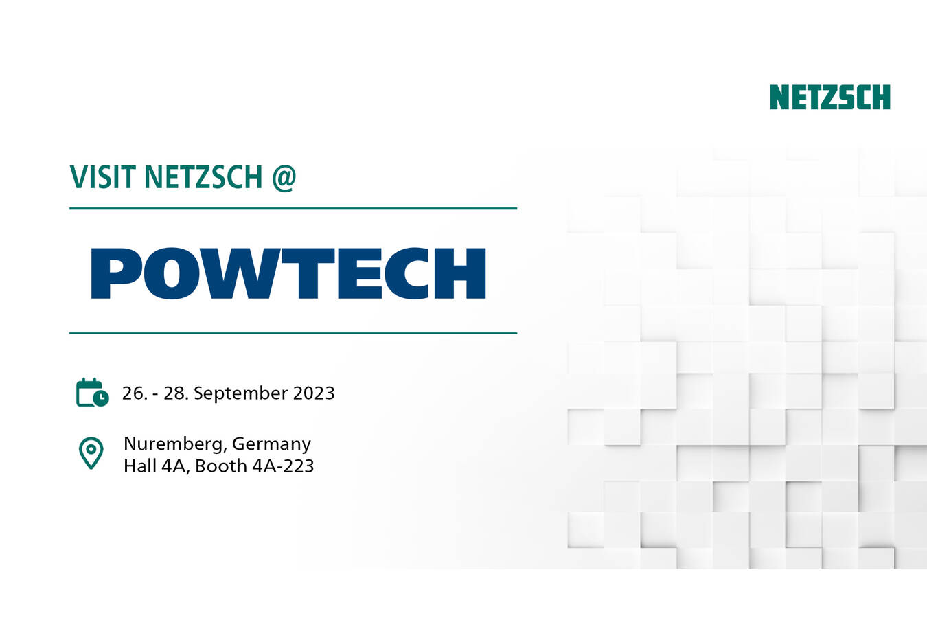 NETZSCH Grinding & Dispersing at POWTECH 2023 ”We are where our customers are - with production, technology and service”.