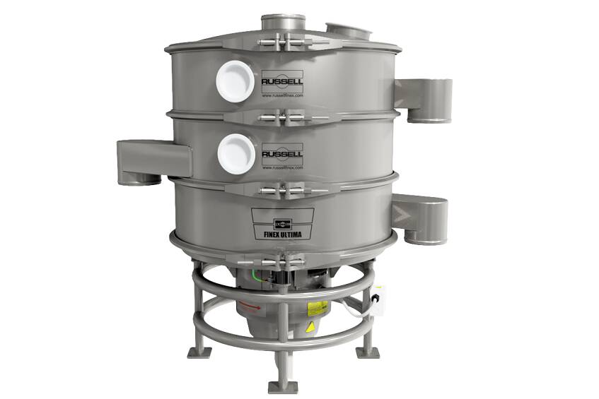 Russell Finex launches hygienic separator Finex Ultima Russell Finex is pleased to announce the new Finex Ultima, a cost-effective separator to sieve powders and liquids. A hygienic separator to improve your product quality.