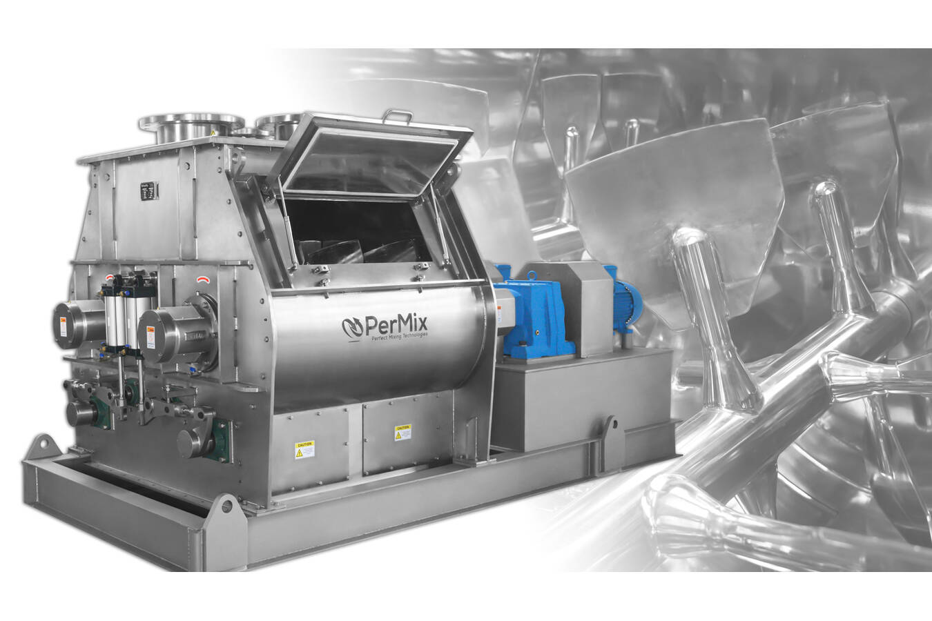 Different types of mixers for mixing carbon black powders