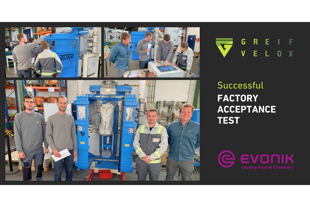 Successful Factory Acceptance Test (FAT) with EVONIK Rheinfelden 
