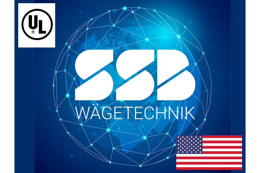 Expansion of the sales structure for the USA and machine certification SSB Wägetechnik has expanded its sales structure for the USA and acquired machine certifications in accordance with the UL standard.