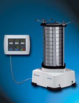 3-D Sieving for Heavy Loads New RETSCH Sieve Shaker AS 450 for sieve loads up to 20 kg