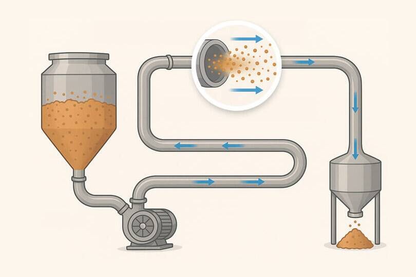 HDT liefert Einführung in die Pneumatische Förderung  