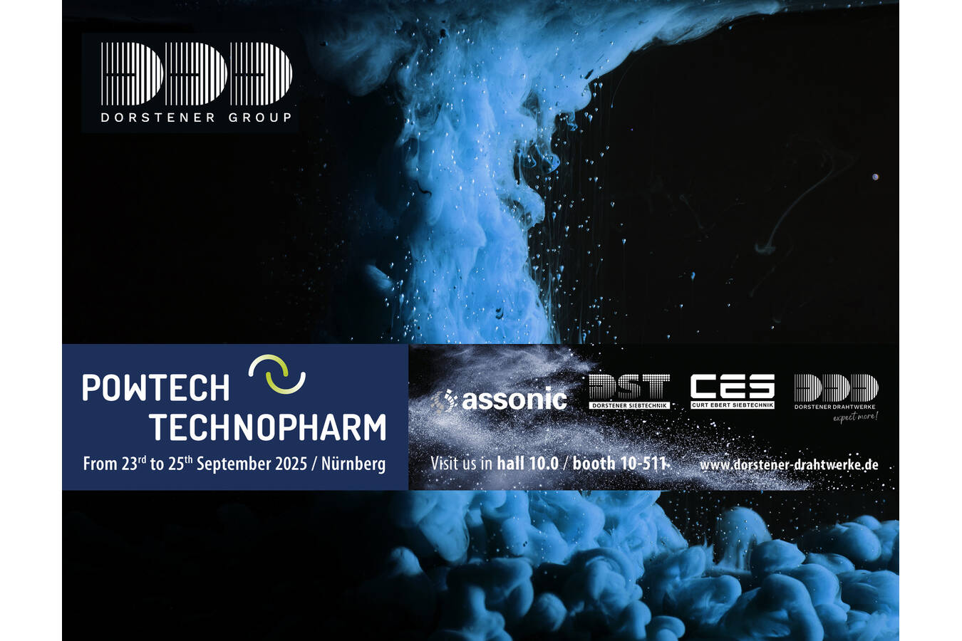 Fokus auf Pulver-, Granulat- und Schüttguttechnologie. 