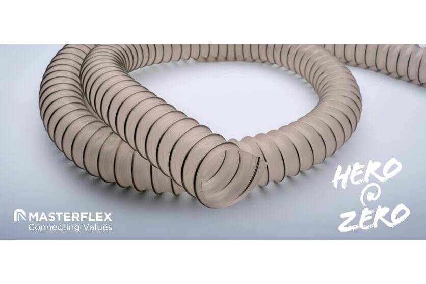 Circular Economy: Masterflex hose recycling cooperation Masterflex SE and NESTRO Lufttechnik test suction hoses made from recycled plastic - a practical test with a signal effect