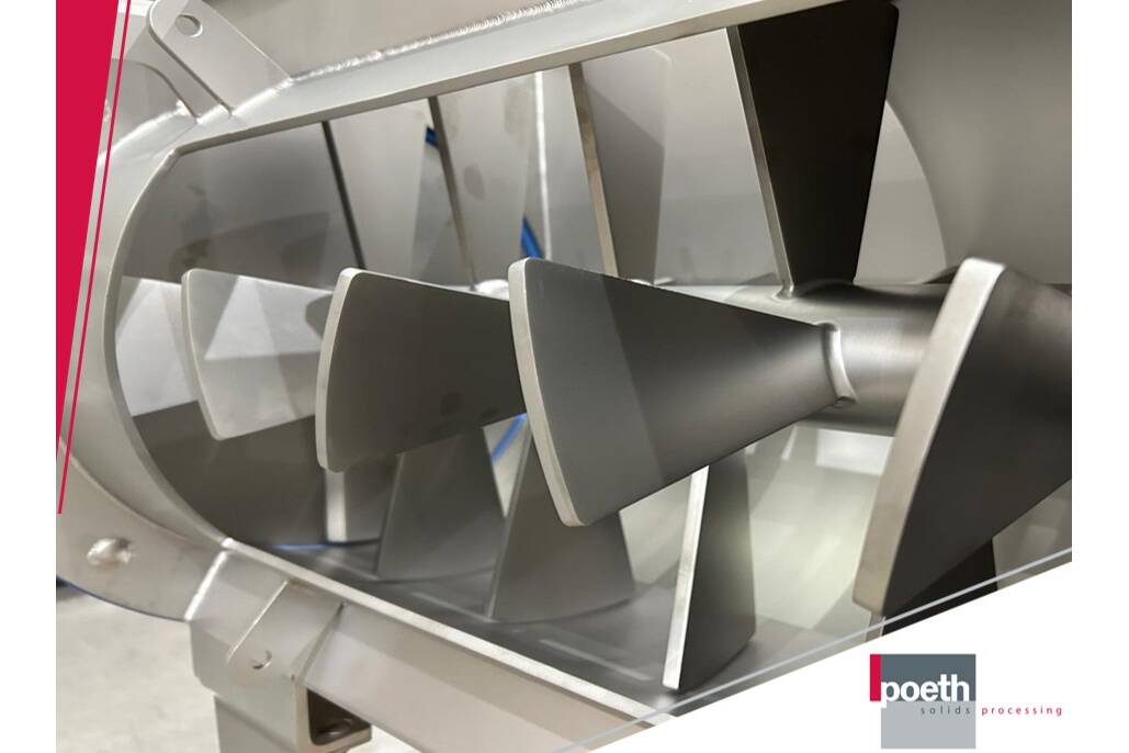 Poeth state-of-the-art single shaft continuous mixing lines Poeth recently commissioned two state of the art single shaft continuous mixing lines for processing cocoa, milk powder, and sugar.