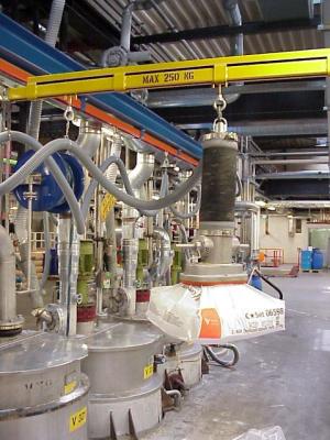 Filling of several mixing containers 