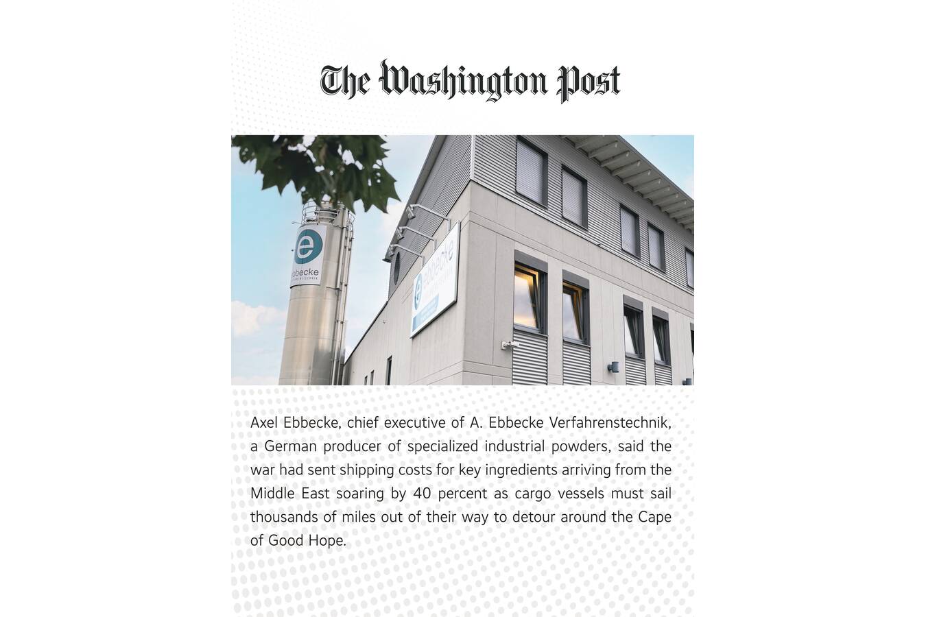 Ebbecke in the Washington Post 