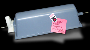 Wiese Förderelemente GmbH exhibits at VICTAM Pendulum Buckets made from magnetic detectable Plastic